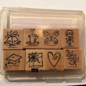 Stampin' Up! Retired Sketch an Event stamp set.